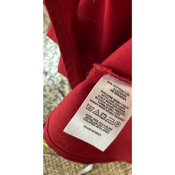 Loft Petite Shirred Tie Neck Midi Dress Rio Red Large - Picture 10 of 10